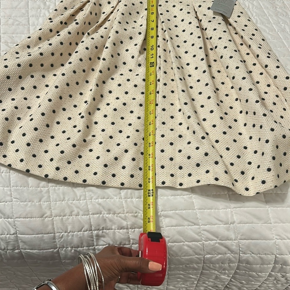 NWT Harper Rose Fit & Flare Dress | Metallic Gold & Black Polka Dot | Size 8 - Picture 12 of 12